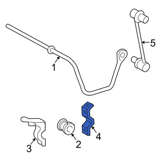 Toyota OE - Rear Left Suspension Stabilizer Bar Bracket