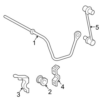 Toyota OE - Rear Suspension - Stabilizer Bar & Components (SE / SLE)