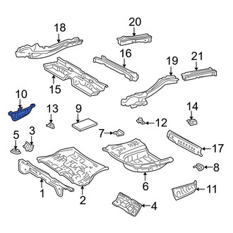 Toyota OE - Rear Right Floor Extension