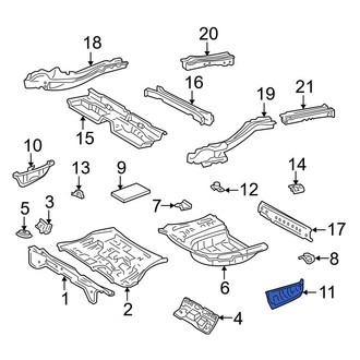Toyota OE - Rear Left Floor Extension