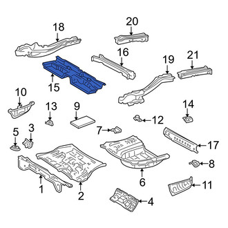 Toyota OE - Rear Floor Pan Crossmember