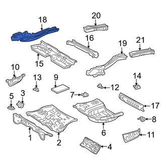 Toyota OE - Rear Right Frame Side Member Assembly