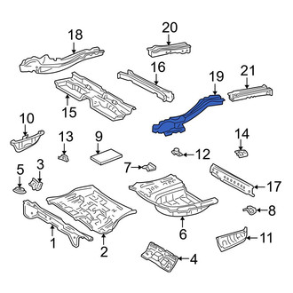 Toyota OE - Rear Left Frame Side Member Assembly
