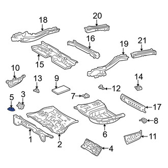 Toyota OE - Rear Trunk Floor Access Cover