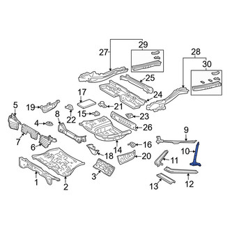Toyota OE - Rear Left Floor Pan Reinforcement
