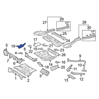 Toyota OE - Rear Right Floor Extension