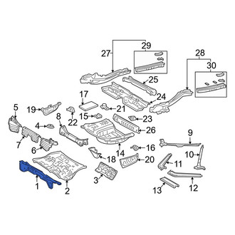 Toyota OE - Rear Floor Pan Crossmember