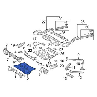 Toyota OE - Rear Center Floor Pan