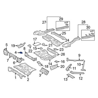 Toyota OE - Rear Trunk Floor Access Cover