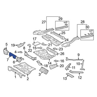 Toyota OE - Rear Center Floor Pan Reinforcement