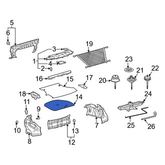 Toyota OE - Rear Trunk Floor Access Cover