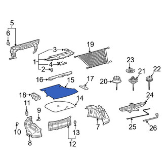 Toyota OE - Rear Trunk Mat