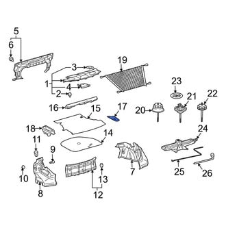 Toyota OE - Rear Trunk Floor Access Cover