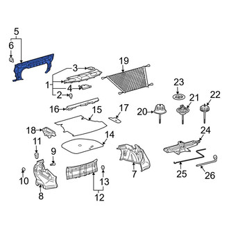 Toyota OE - Rear Partition Panel