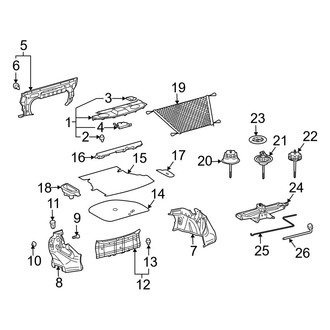 Toyota OE - Rear Body & Floor - Interior Trim (SE / SLE Coupe)