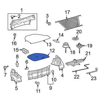 Toyota OE - Rear Spare Tire Cover