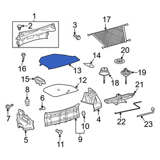 Toyota OE - Rear Trunk Mat