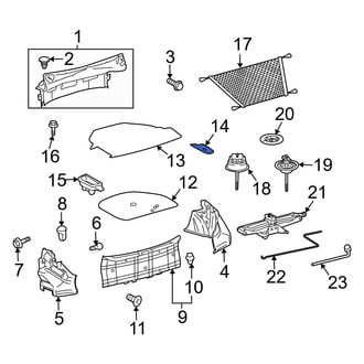 Toyota OE - Rear Trunk Floor Access Cover