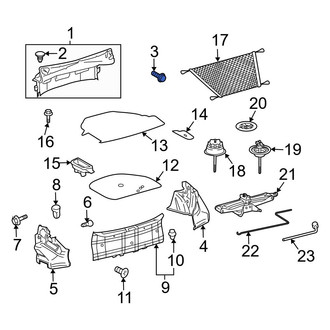 Toyota OE - Trunk Trim Panel Clip