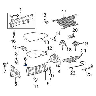 Toyota OE - Trunk Trim Panel Clip