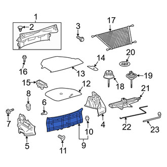 Toyota OE - Rear Trunk Trim Scuff Plate