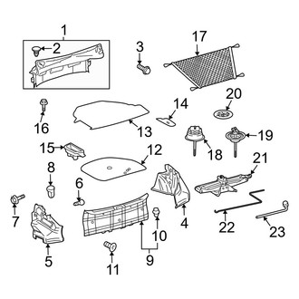 Toyota OE - Rear Body & Floor - Interior Trim (SE / SLE Convertible)