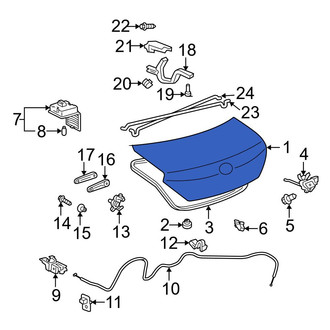 Toyota OE - Rear Deck Lid