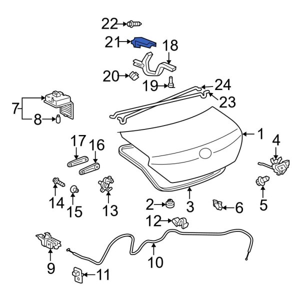 Deck Lid Hinge Bracket