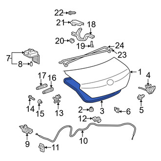 Toyota OE - Rear Deck Lid Seal