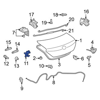 Toyota OE - Rear Deck Lid Release Lever