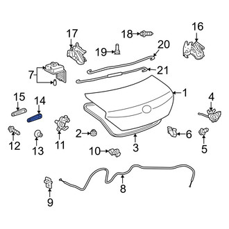 Toyota OE - Rear Deck Lid Handle