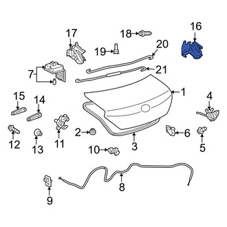 Toyota OE - Rear Right Deck Lid Hinge