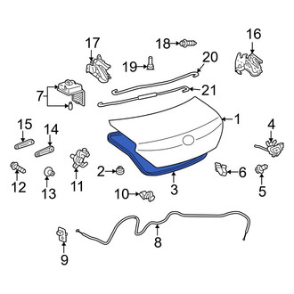 Toyota OE - Rear Deck Lid Seal