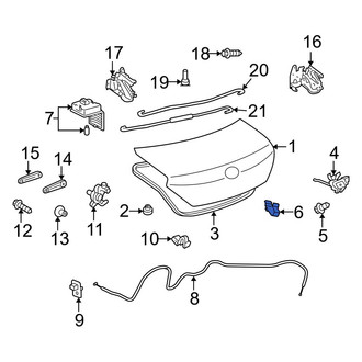 Toyota OE - Rear Deck Lid Striker