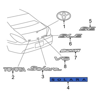 Toyota OE - Rear Deck Lid Emblem