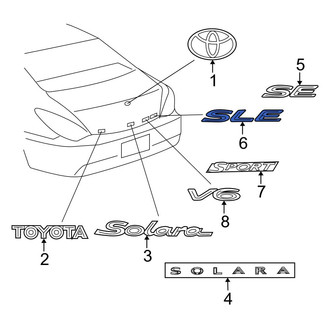 Toyota OE - Rear Deck Lid Emblem