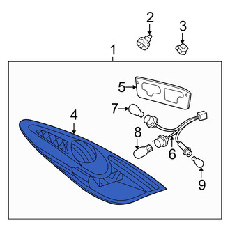 Toyota OE - Rear Right Tail Light Assembly
