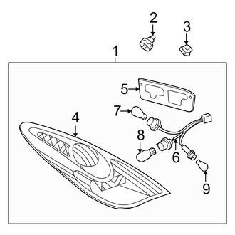 Toyota OE - Rear Left Tail Light Assembly