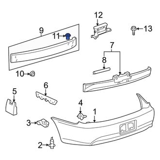 Toyota OE - Bumper Impact Bar Nut