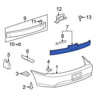 Toyota OE - Rear Bumper Impact Absorber