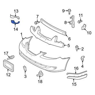 Toyota OE - Front Left Lower Bumper Seal