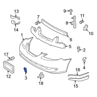 Toyota OE - Front Bumper Cover Bracket