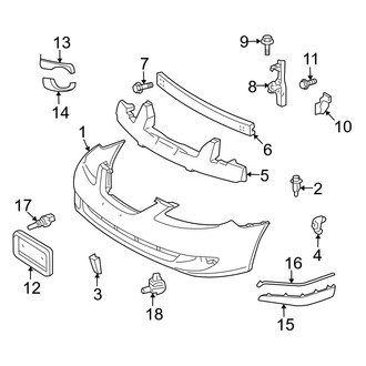 Toyota OE - Front Bumper - Bumper & Components