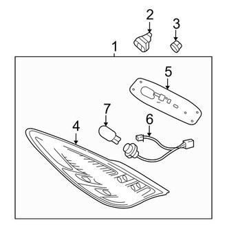 Toyota OE - Rear Right Tail Light Assembly