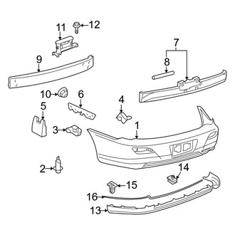 Toyota OE - Rear Bumper - Bumper & Components (Convertible)