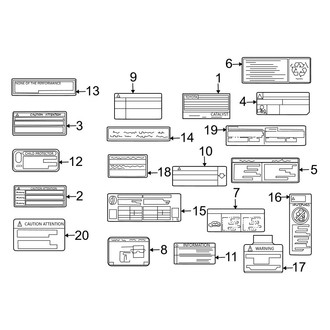 Toyota OE - Information Labels - Labels