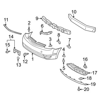 Toyota OE - Front Bumper - Spoiler