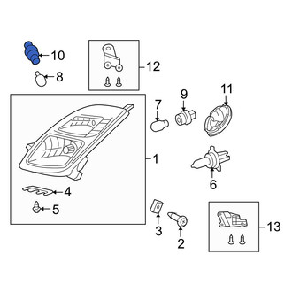 Toyota OE - Front Parking Light Bulb Socket