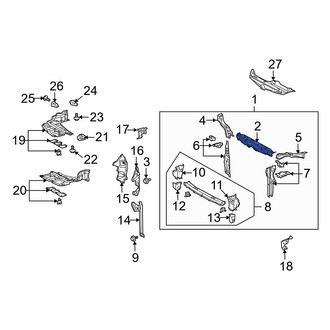 Toyota OE - Front Upper Radiator Support Tie Bar