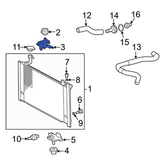 Toyota OE - Radiator Mount Bracket